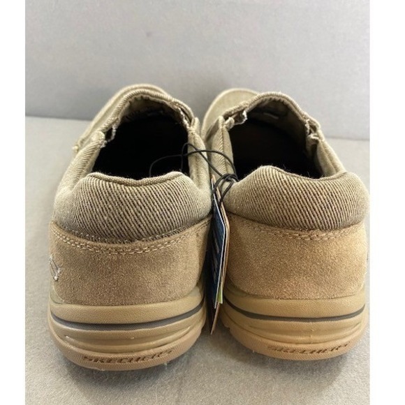 Skechers‎ Men\'s 9 Slip Ons Khaki Relaxed Fit Comfort Foam Canvas NWT main image 10